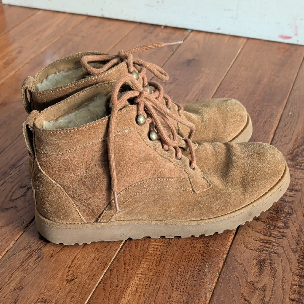 UGG Bethany Chukka Chestnut Shearling Suede Boots